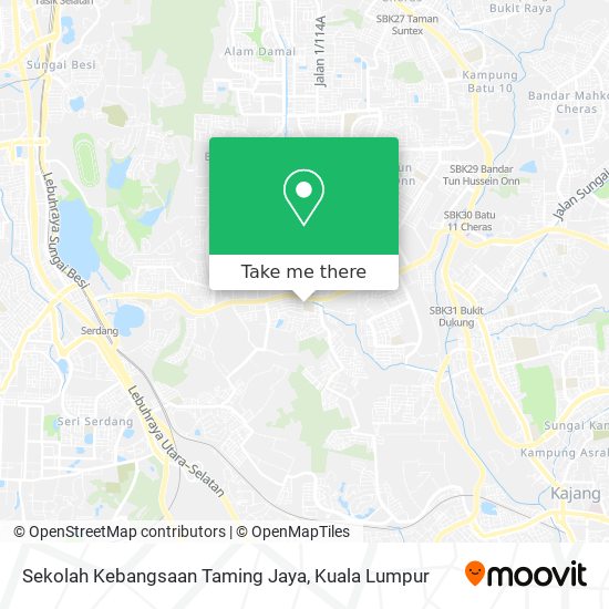 Sekolah Kebangsaan Taming Jaya map