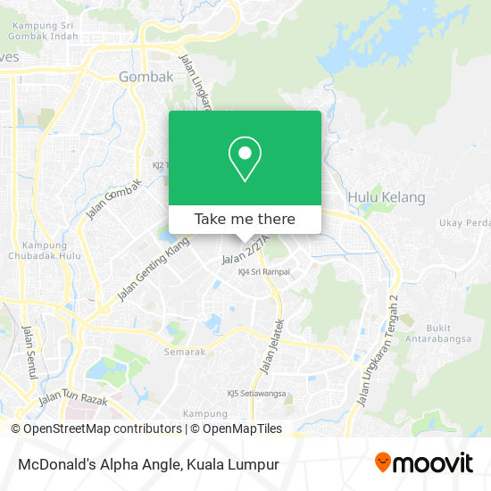 McDonald's Alpha Angle map