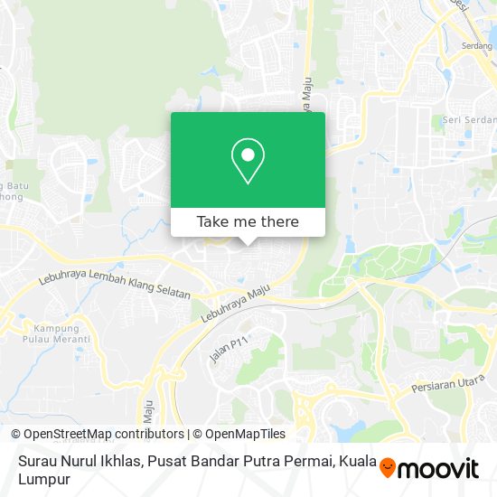Surau Nurul Ikhlas, Pusat Bandar Putra Permai map