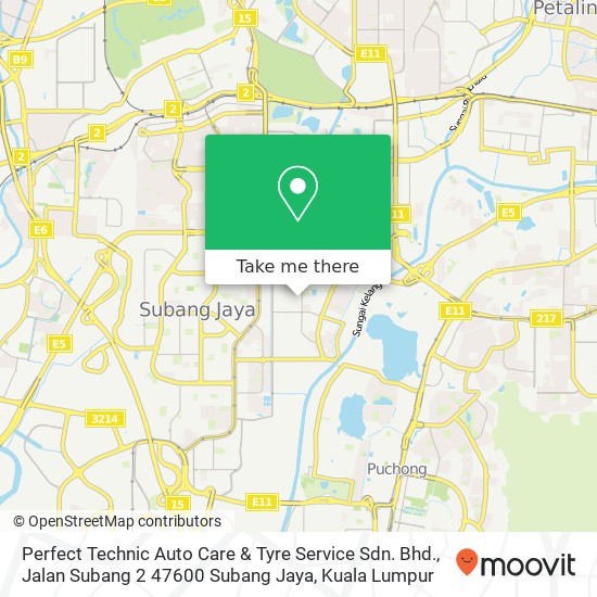 Perfect Technic Auto Care & Tyre Service Sdn. Bhd., Jalan Subang 2 47600 Subang Jaya map