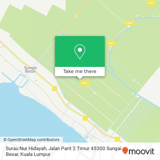 Surau Nur Hidayah, Jalan Parit 2 Timur 45300 Sungai Besar map