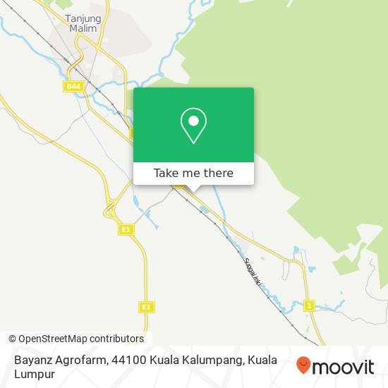 Peta Bayanz Agrofarm, 44100 Kuala Kalumpang