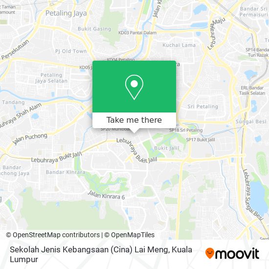 Sekolah Jenis Kebangsaan (Cina) Lai Meng map