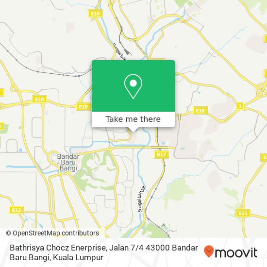 Bathrisya Chocz Enerprise, Jalan 7 / 4 43000 Bandar Baru Bangi map