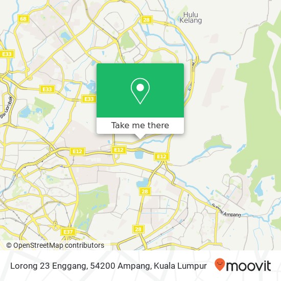 Lorong 23 Enggang, 54200 Ampang map