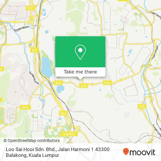 Loo Sai Hooi Sdn. Bhd., Jalan Harmoni 1 43300 Balakong map