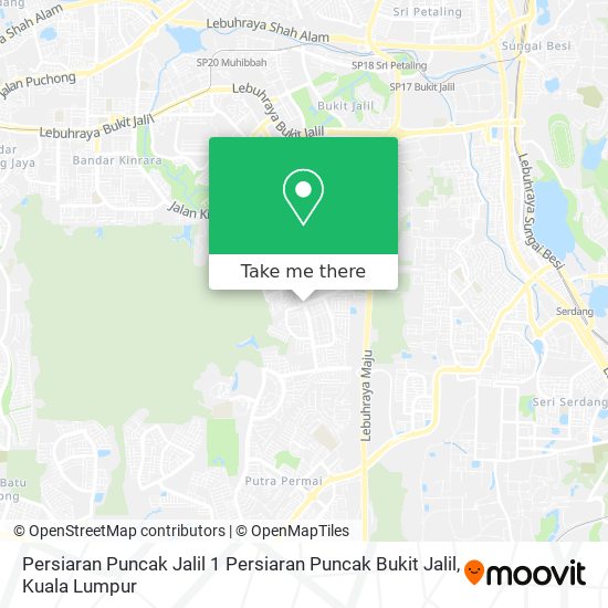 Persiaran Puncak Jalil 1 Persiaran Puncak Bukit Jalil map