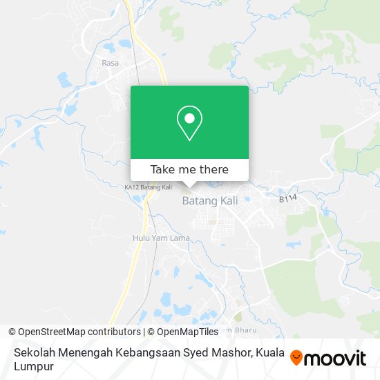 Sekolah Menengah Kebangsaan Syed Mashor map