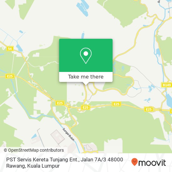 PST Servis Kereta Tunjang Ent., Jalan 7A / 3 48000 Rawang map