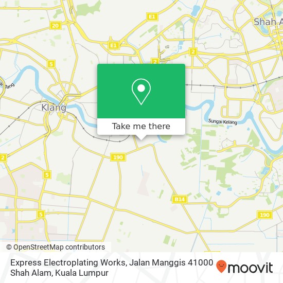 Express Electroplating Works, Jalan Manggis 41000 Shah Alam map