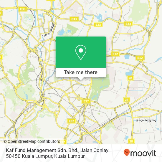 Kaf Fund Management Sdn. Bhd., Jalan Conlay 50450 Kuala Lumpur map