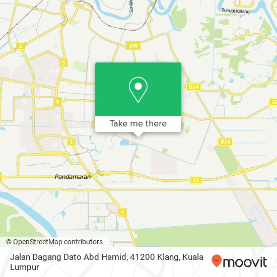 Jalan Dagang Dato Abd Hamid, 41200 Klang map