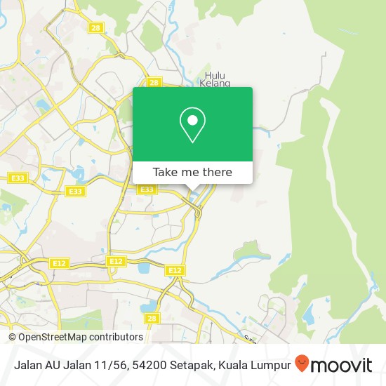 Jalan AU Jalan 11 / 56, 54200 Setapak map