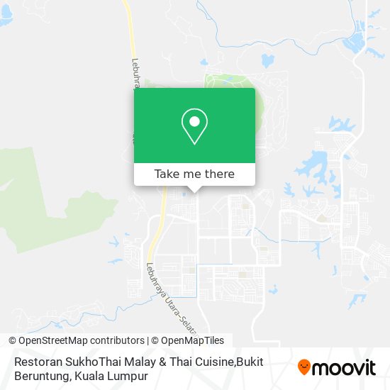 Peta Restoran SukhoThai Malay & Thai Cuisine,Bukit Beruntung