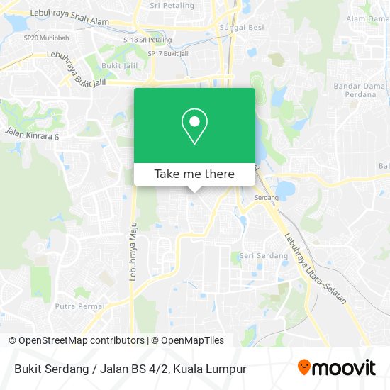 Bukit Serdang / Jalan BS 4/2 map