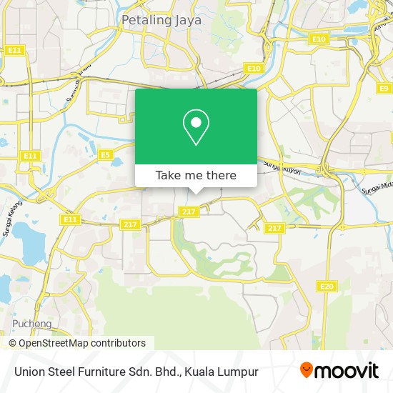 Union Steel Furniture Sdn. Bhd. map