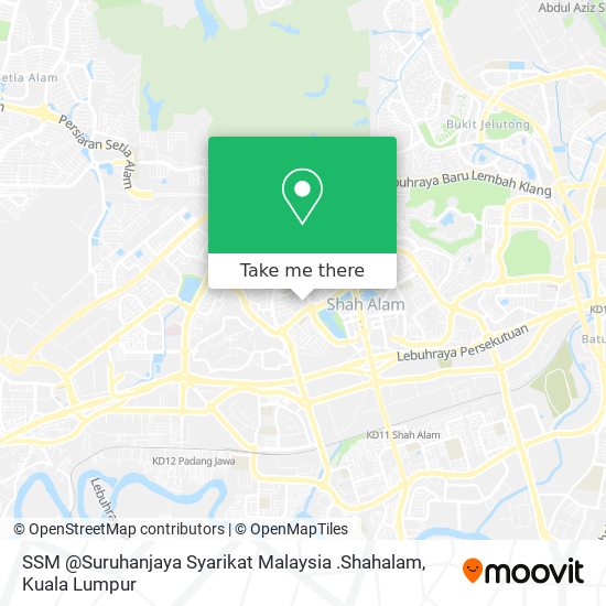 SSM @Suruhanjaya Syarikat Malaysia .Shahalam map