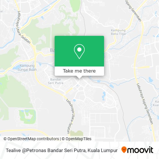 Peta Tealive @Petronas Bandar Seri Putra