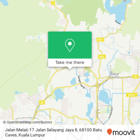 Jalan Melati 17 Jalan Selayang Jaya 8, 68100 Batu Caves map