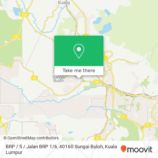 BRP / 5 / Jalan BRP 1 / 6, 40160 Sungai Buloh map