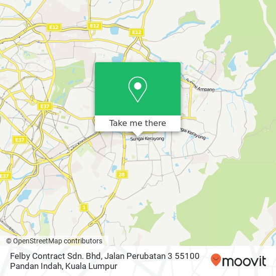 Felby Contract Sdn. Bhd, Jalan Perubatan 3 55100 Pandan Indah map