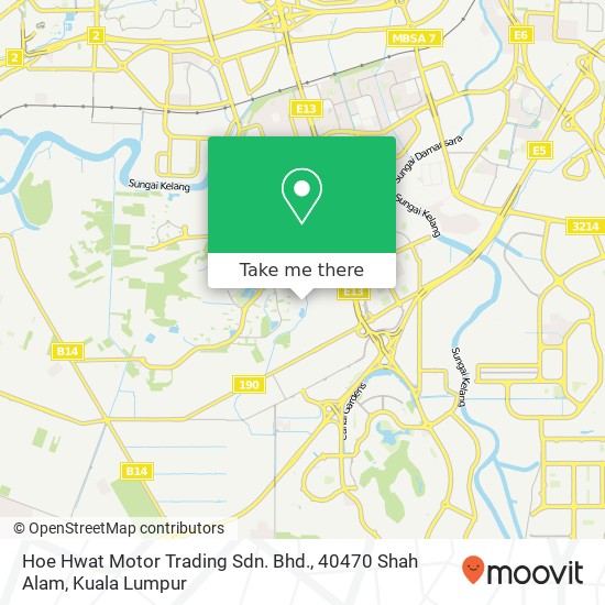 Peta Hoe Hwat Motor Trading Sdn. Bhd., 40470 Shah Alam