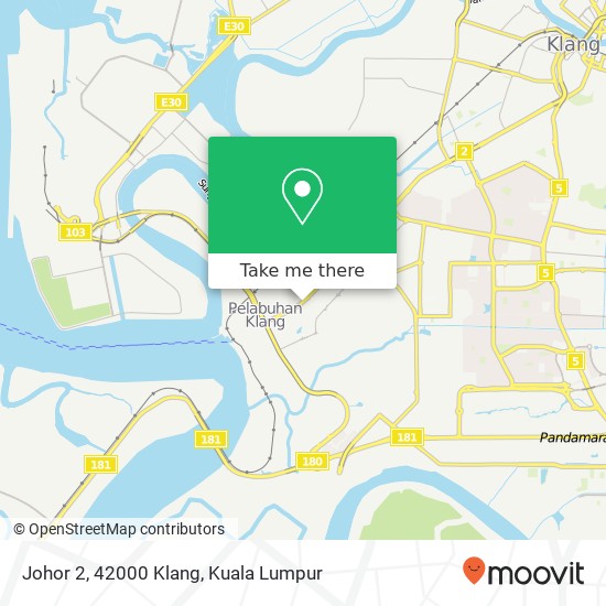 Johor 2, 42000 Klang map