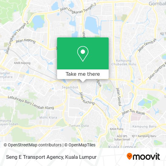 Seng E Transport Agency map