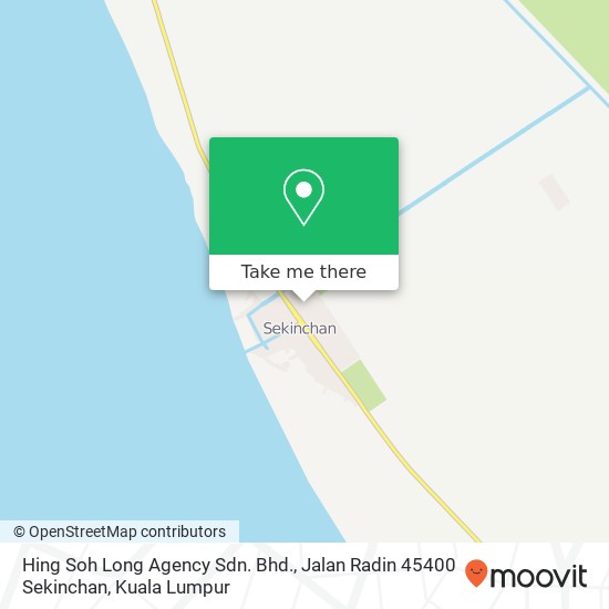 Hing Soh Long Agency Sdn. Bhd., Jalan Radin 45400 Sekinchan map