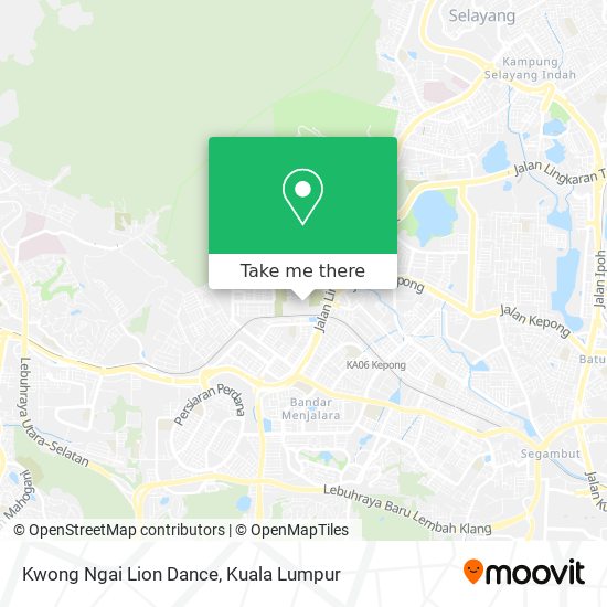 Kwong Ngai Lion Dance map