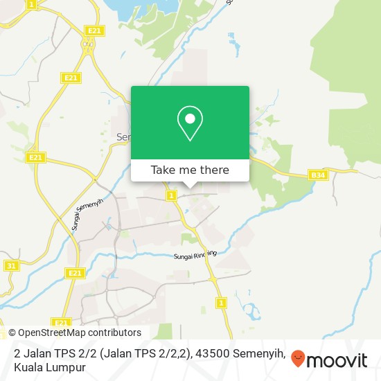 2 Jalan TPS 2 / 2 (Jalan TPS 2 / 2,2), 43500 Semenyih map