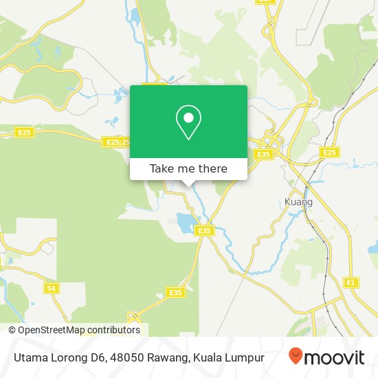 Peta Utama Lorong D6, 48050 Rawang