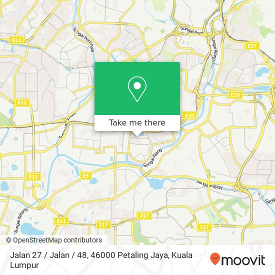 Peta Jalan 27 / Jalan / 48, 46000 Petaling Jaya