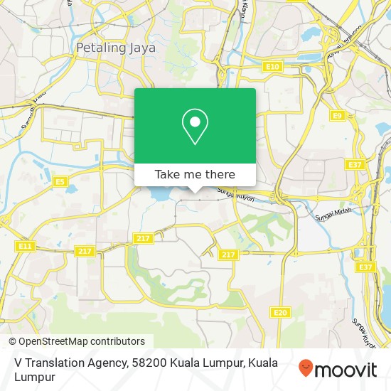 V Translation Agency, 58200 Kuala Lumpur map