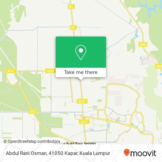 Peta Abdul Rani Osman, 41050 Kapar