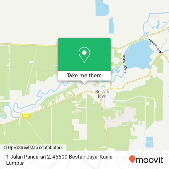 Peta 1 Jalan Pancaran 2, 45600 Bestari Jaya