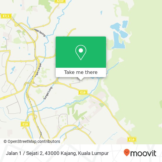 Jalan 1 / Sejati 2, 43000 Kajang map