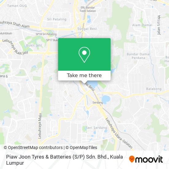 Piaw Joon Tyres & Batteries (S / P) Sdn. Bhd. map