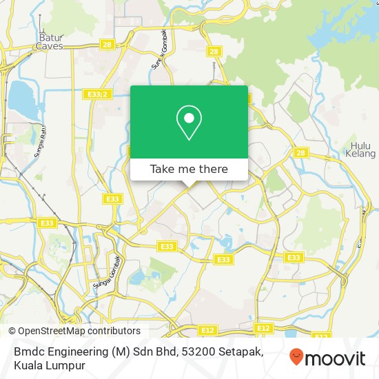 Bmdc Engineering (M) Sdn Bhd, 53200 Setapak map