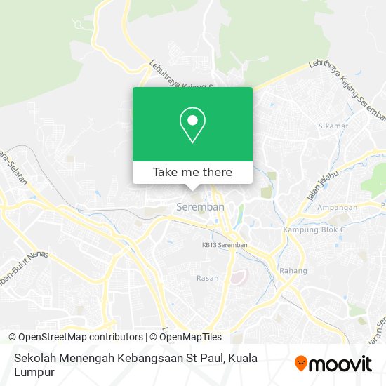Sekolah Menengah Kebangsaan St Paul map