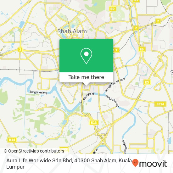 Aura Life Worlwide Sdn Bhd, 40300 Shah Alam map