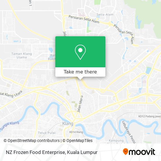 NZ Frozen Food Enterprise map