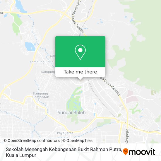 Peta Sekolah Menengah Kebangsaan Bukit Rahman Putra