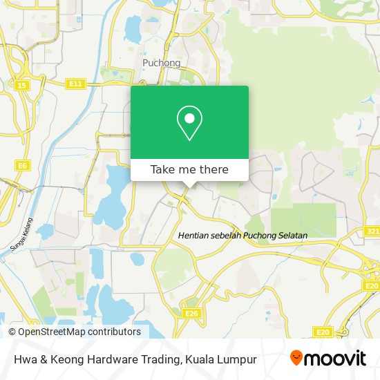 Peta Hwa & Keong Hardware Trading