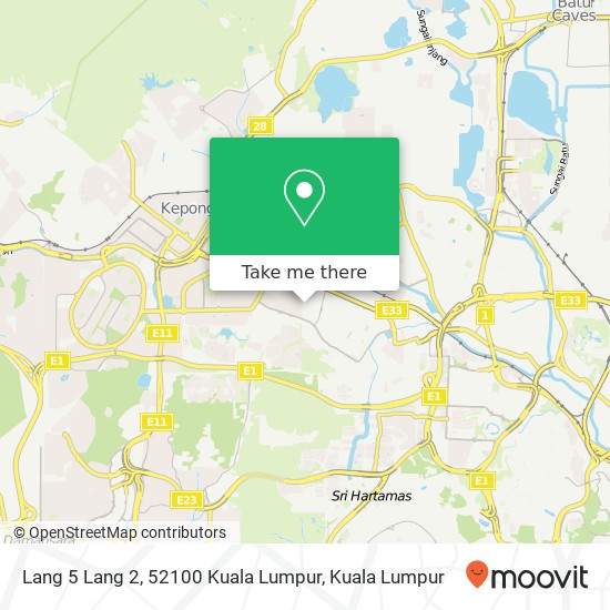 Lang 5 Lang 2, 52100 Kuala Lumpur map