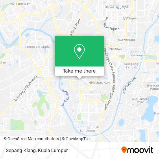 Sepang Klang map