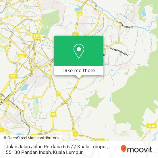 Jalan Jalan Jalan Perdana 6 6 / / Kuala Lumpur, 55100 Pandan Indah map
