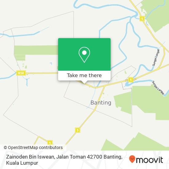 Zainoden Bin Iswean, Jalan Toman 42700 Banting map