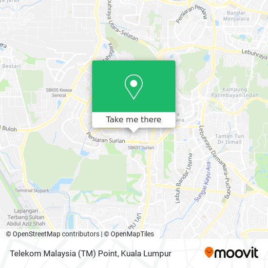 Telekom Malaysia (TM) Point map