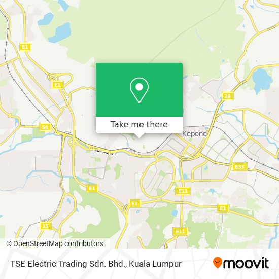 TSE Electric Trading Sdn. Bhd. map